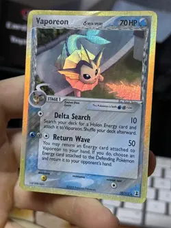 Vaporeon 18/113 EX Delta Species 2005 Holo Rare Pokemon Card TCG - Image 4