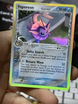 Vaporeon 18/113 EX Delta Species 2005 Holo Rare Pokemon Card TCG - Image 5