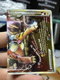 Entei & Raikou Legend 91/95 90/95 Unleashed 2010 Top & Bottom Pokemon Card TCG - Image 4