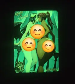 Albedo X Yoruichi Custom Glow In The Dark Waifu Card Fan Art - Image 2