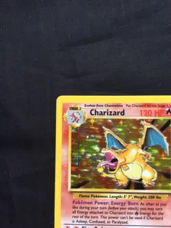 Pokemon Cards: Base Set Rare Holo: Charizard 4/102 - Image 3