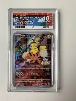 ACE 10 Detective Pikachu 098/SV-P Pre-Order Japanese Pokemon Promo Card GEM MINT - Image 1