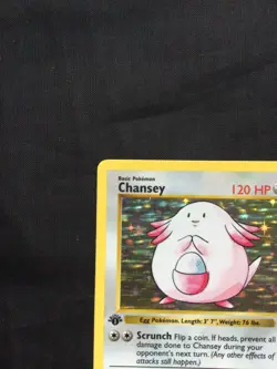 Pokemon Cards: Base Set 1st Edition Rare Holo: Chansey 3/102 - Image 3