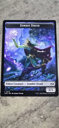 Zombie Druid Treasure Double-Sided Token Tarkir: Dragonstorm Regular MTG NM - Image 1