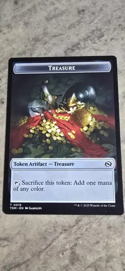 Zombie Druid Treasure Double-Sided Token Tarkir: Dragonstorm Regular MTG NM - Image 2