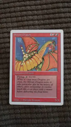 Magic: the Gathering / MtG Shivan Dragon x1 Revised - Image 1