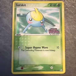 Pokemon TCG Surskit 82/110 Holo Stamped EX Ruby & Sapphire EX Holon Phantoms LP - Image 1