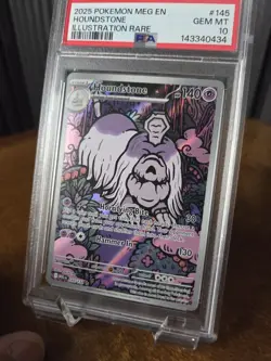 Pokemon Houndstone 145/132 Me01 Mega Evolution Illustration Rare Holo PSA 10 20… - Image 3