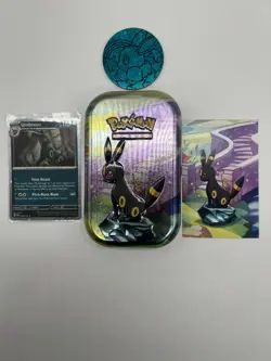 Pokemon Umbreon 059/131 (Cosmos Holo) Prismatic Evolutions Exclusive Tin Art - Image 1