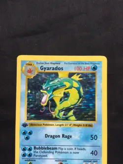 Pokemon Cards: Base Set 1st Edition Rare Holo: Gyarados 6/102 - Image 2