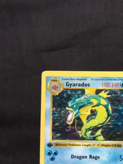 Pokemon Cards: Base Set 1st Edition Rare Holo: Gyarados 6/102 - Image 3