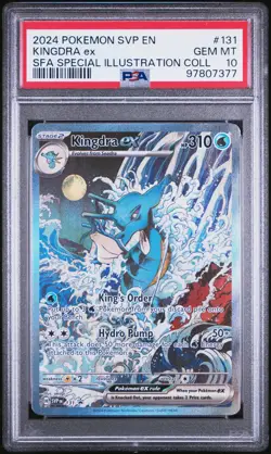2024 POKEMON SVP EN-SV BLACK STAR PROMO #131 KINGDRA EX PSA 10 - Image 1