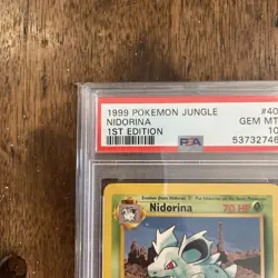1999 POKEMON JUNGLE NIDORINA 40 1st EDITION PSA 10 - Image 5