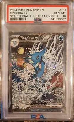 2024 Pokemon Scarlet & Violet Black Star Promos - SVP EN Kingdra ex #131 PSA 10 - Image 1