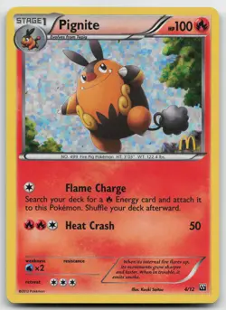 Pokemon tcg Black and White #17/114 Pignite (17) Lightly played - Image 1