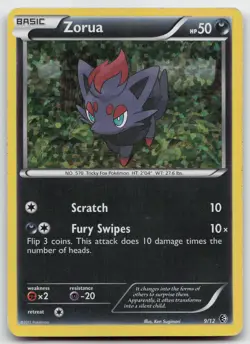 Pokemon tcg McDonald's Promos 2011 #009/012 Zorua Heavily played - Image 1