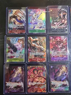 One Piece Japanese Cards Lot of 19 Holo's - Image 2