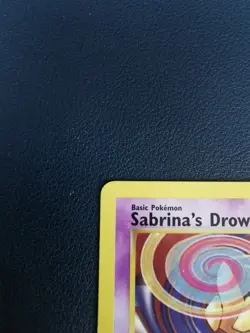 Pokemon Card Sabrina's Drowzee 92/132 Gym Heroes Common WOTC - Image 2