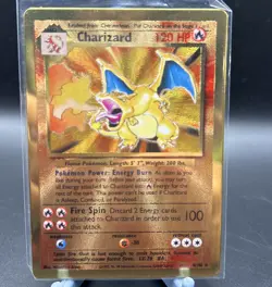 Pokemon Celebrations Gold Metal Charizard Card 4/102 Ultra Premium Collection - Image 1