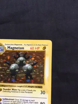 Pokemon Cards: Base Set 1st Edition Rare Holo: Magneton 9/102 - Image 4