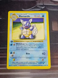 WARTORTLE 42/102 - 1st Edition SHADOWLESS - Base Set - WOTC POKEMON CARD - Image 1