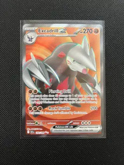 Pokemon TCG Black Bolt Excadrill Ex Full Art Rare Card 160/086 - Image 1