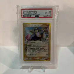 PSA 6 Blastoise Reverse Holo 2/100 EX Crystal Guardians 2006 Pokemon Card - Image 1