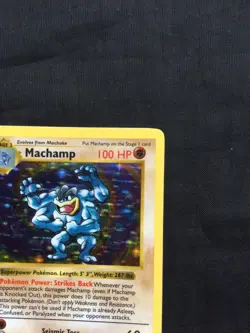 Pokemon Cards: Base Set 1st Edition Rare Holo: Machamp 8/102 - Image 4