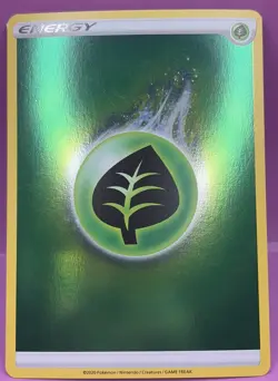 Reverse Holo Grass Energy Sword & Shield 2020 Pokemon Card - Image 1