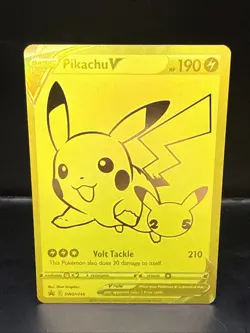 Pokemon TCG Pikachu V | SWSH145 SWSH: Sword & Shield Promo Cards Holo NM - Image 2