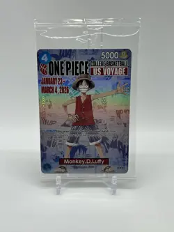 One Piece Monkey.D.Luffy College Basketball US Voyage Promo Card (C) - Image 1