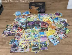 2.5LB Lot of Mixed Pokemon Cards Reverse Holo V EX etc Cards in Collectible Box - Image 1