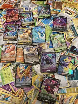 2.5LB Lot of Mixed Pokemon Cards Reverse Holo V EX etc Cards in Collectible Box - Image 4
