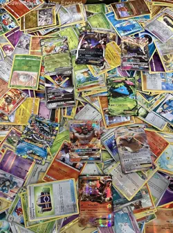 2.5LB Lot of Mixed Pokemon Cards Reverse Holo V EX etc Cards in Collectible Box - Image 5