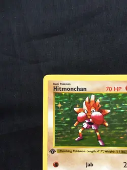 Pokemon Cards: Base Set 1st Edition Rare Holo: Hitmonchan 7/102 - Image 3
