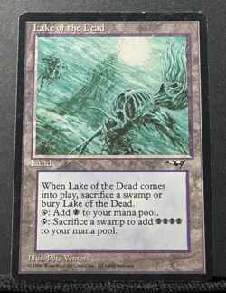 1996 MTG Alliances Lake of the Dead Rare NM Condition - never played! - Image 1