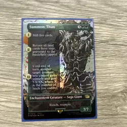 Summon: Titan (Borderless) Final Fantasy Foil - Image 1