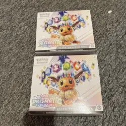 2 x Pokemon TCG Prismatic Evolutions Elite Trainer Box ETB - New & Sealed - Image 1