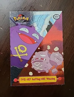 LP! HOLO TEXTURED TV13 #109 Koffing / #110 Weezing Pokemon Topps TV Animation - Image 1
