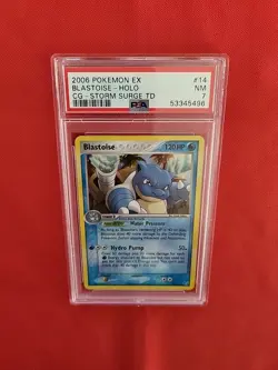 Pokemon: Blastoise #14/100 Holo Crystal Guardians Storm Surge Theme - PSA 7 -D18 - Image 5