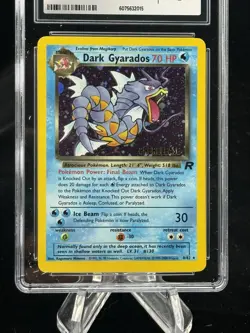 Dark Gyarados Holo #8 Prerelease Promo Team Rocket 2000 Pokemon CGC 9 💦 - Image 2