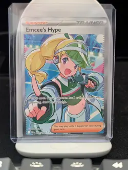 Emcee's Hype 220/182 Ultra Rare Full Art - Pokemon Destined Rivals SV10 - Image 1