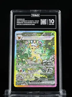 LEAFEON EX2025 POKEMON #144/131 PRISMATIC EVOLUTIONS SIR - TAG 10 GEM MINT - Image 1