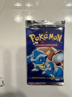 Pokemon WOTC Base Set Unlimited Booster Pack Blastoise 1999 SEALED - Image 1
