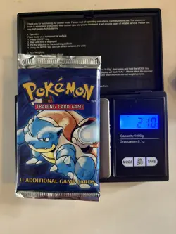 Pokemon WOTC Base Set Unlimited Booster Pack Blastoise 1999 SEALED - Image 3