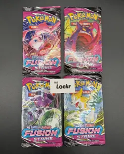 Pokemon TCG: Fusion Strike Booster Pack Art Set x4 - SEALED UNWEIGHED✅ - Image 1