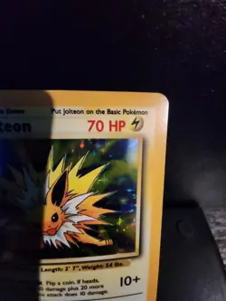 Pokemon TCG Jolteon Jungle Holo NO SYMBOL Misprint 4/64 - Image 5