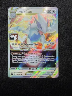 Pokemon TCG Lugia VSTAR Prize Pack Series Promo Play! Stamped - Image 1
