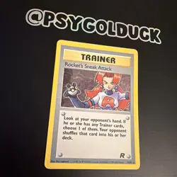 Pokemon Rocket’s Sneak Attack Trainer Holo – Team Rocket – WOTC – played 16/82 - Image 2