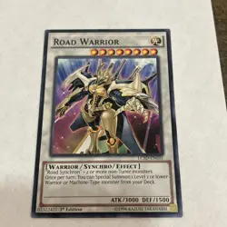 Yu-Gi-Oh! Konami Road Warrior LC5D-EN035 1st Edition Synchro ATK/3000 DEF/1500 - Image 1